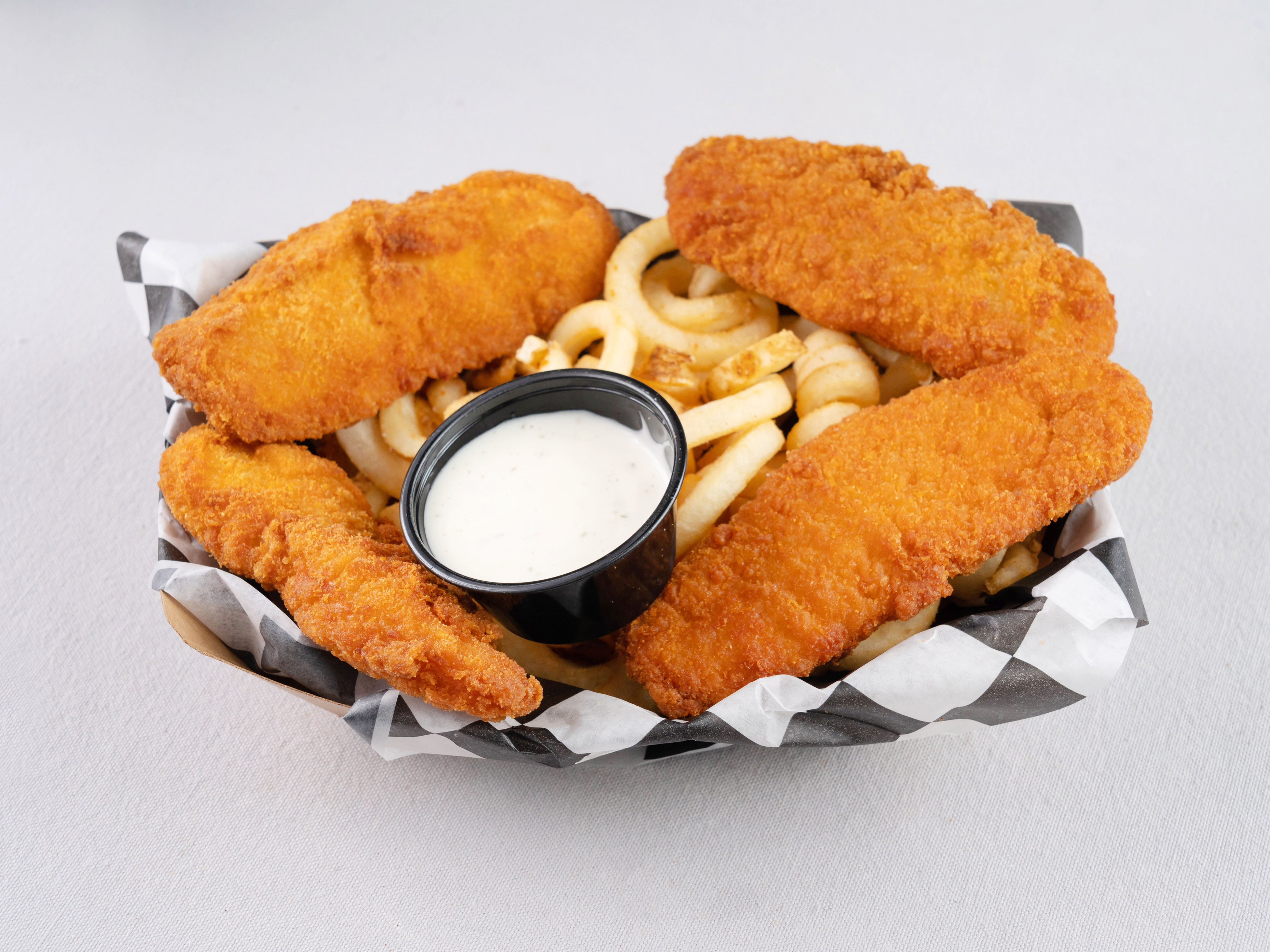 Order 4 Piece Crispy Chicken Fingers Combo Meal food online from #GetFried store, Humble on bringmethat.com