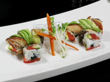 Order Spicy Dragon Roll food online from Niko Niko Sushi store, West Hollywood on bringmethat.com