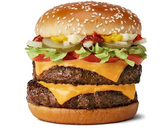 Order Double Quarter Cheese Deluxe food online from McDonald's store, Chandler on bringmethat.com