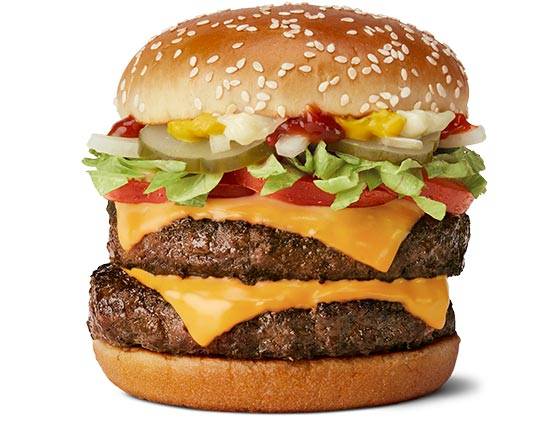 Order Double Quarter Cheese Deluxe food online from McDonald's store, OXON HILL on bringmethat.com