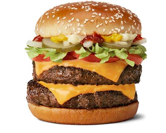 Order Double Quarter Cheese Deluxe food online from McDonald's store, Dayton on bringmethat.com