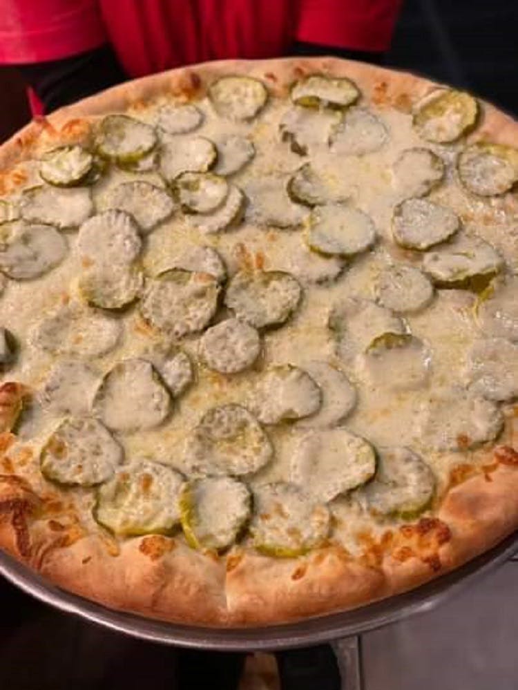 Order Pickle Pizza - Medium food online from La Dolce Casa store, Tamaqua on bringmethat.com