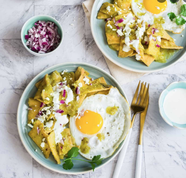 Order CHILAQUILES VERDES  food online from City Tamale store, Bronx on bringmethat.com