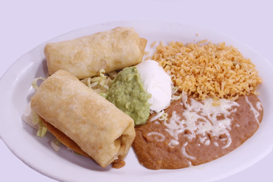 Order Chimichangas Combo food online from Los Pinos store, Concord on bringmethat.com