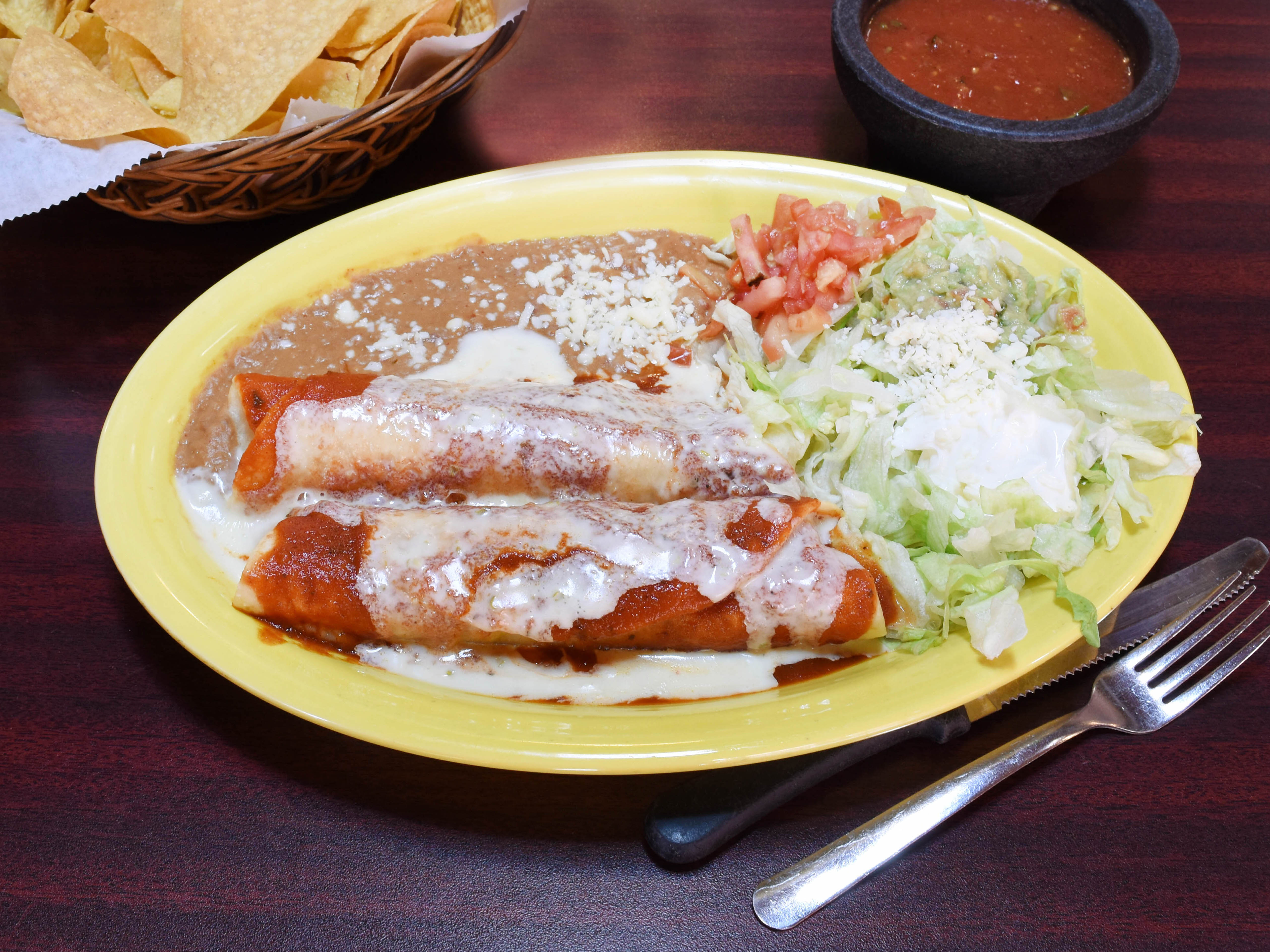 Order Chicken Chimichangas food online from El Toro store, Champaign on bringmethat.com