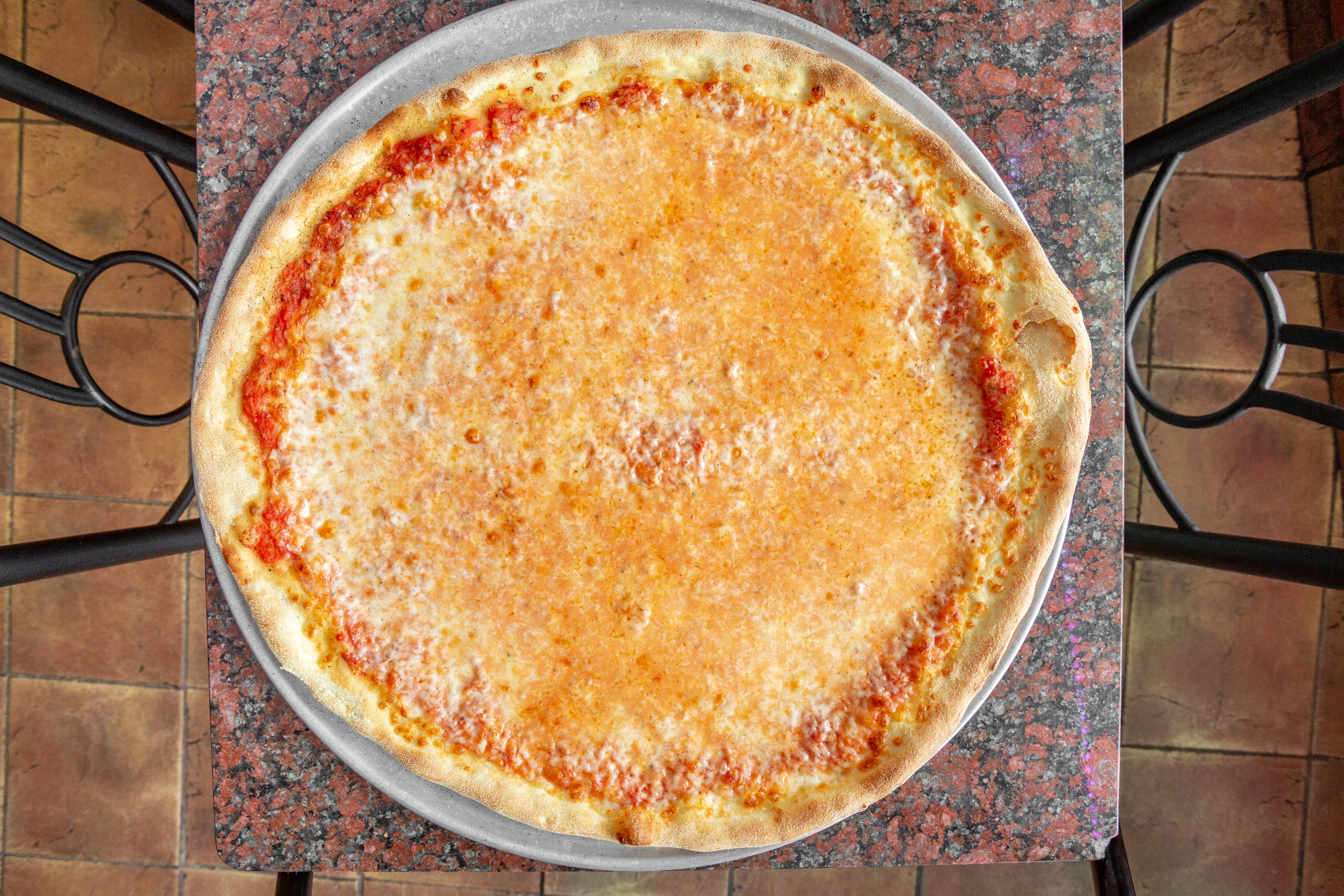 Order Cheese Pizza - Medium food online from Theo's Pizzeria & Grill - Belmont store, Belmont on bringmethat.com