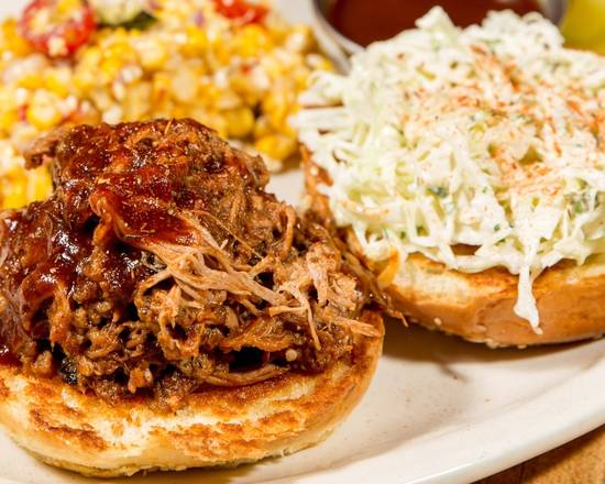 Order 12 Hour Pulled Pork Sandwich food online from The White Chocolate Grille store, Naperville on bringmethat.com