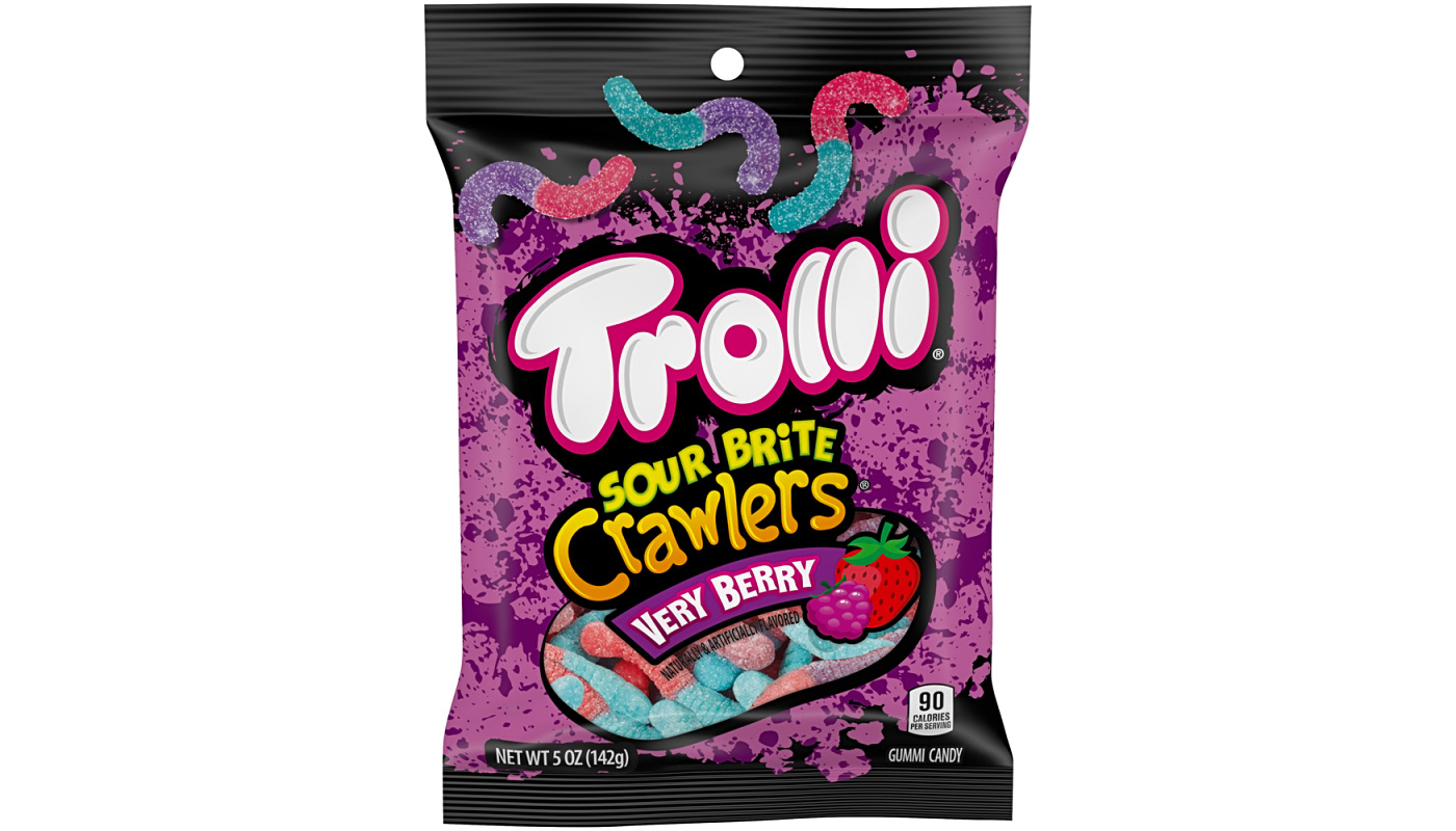 Order Trolli Sour Brite Crawlers Very Berry food online from Chevron Extramile store, Cameron Park on bringmethat.com