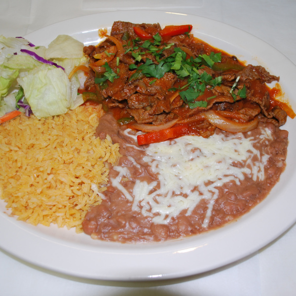 Order Steak a la Chicana food online from Jocy's Fine Mexican Restaurant store, Fowler on bringmethat.com