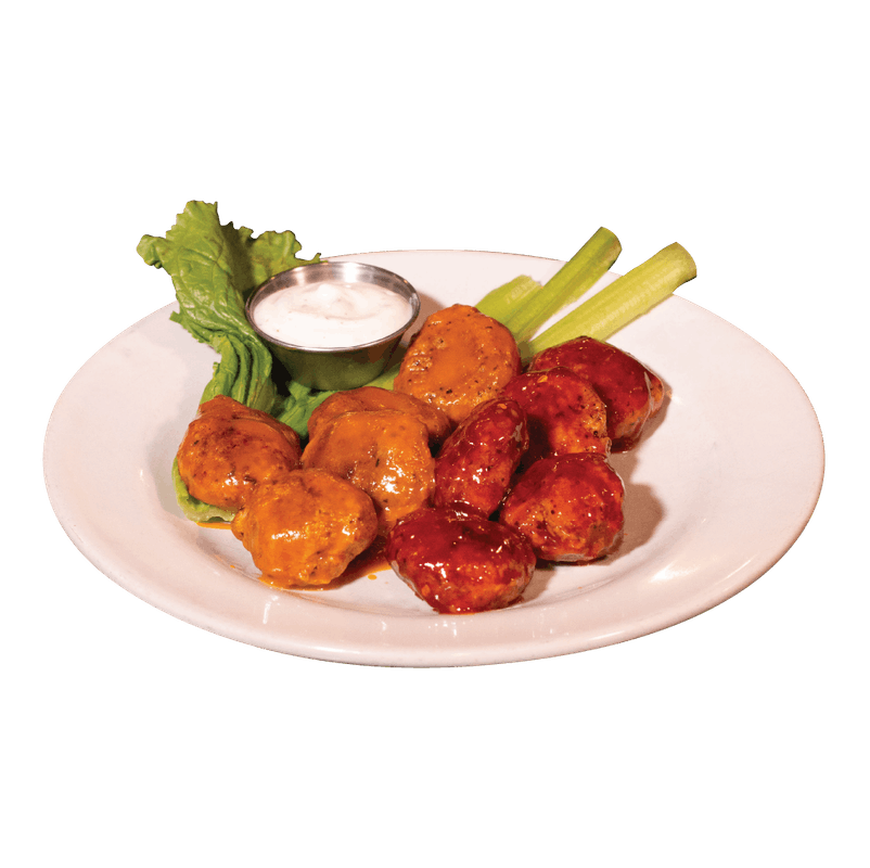 Order It's back! Vegan Chick(pea) Wings (V) food online from Stella's Lounge store, Grand Rapids on bringmethat.com