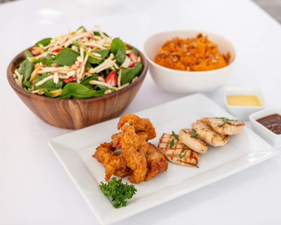 Order Choose any 2 Protein Family Meal for 4 food online from Fresh To Order - Midtown store, Atlanta on bringmethat.com