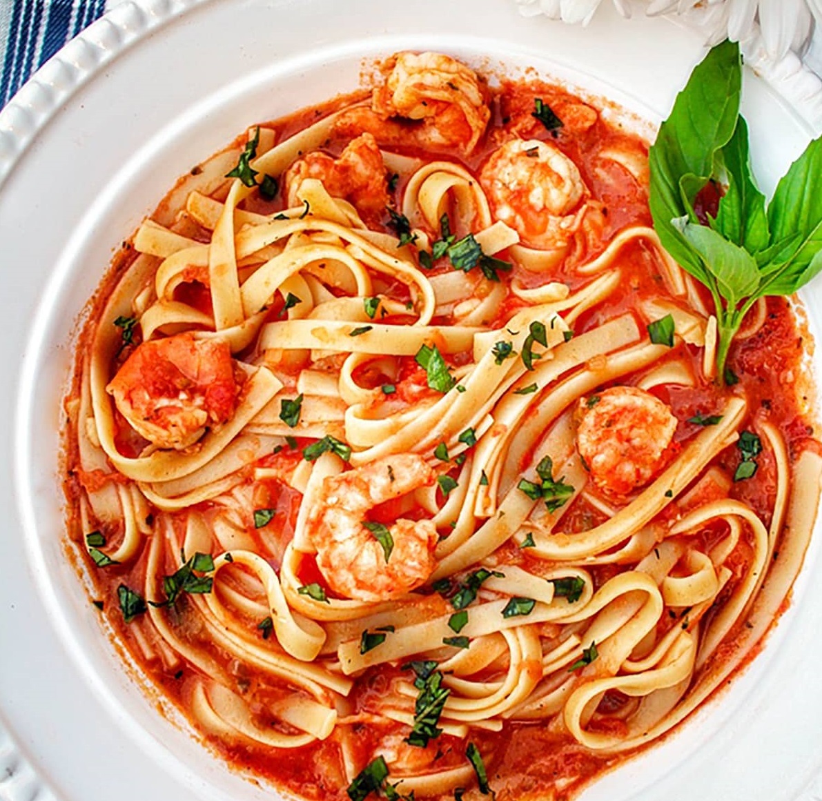 Order Shrimp Pasta food online from New York Pizza & Pasta store, San Leandro on bringmethat.com