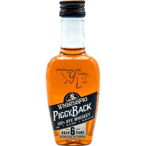 Order WhistlePig Piggy Back 6 Year Rye (50 ML) 138137 food online from Bevmo! store, Redwood City on bringmethat.com