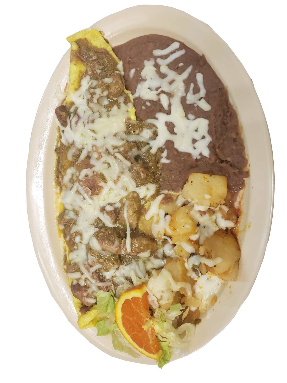 Order Omelette and Chile Verde food online from Mariscos El Patron store, Fresno on bringmethat.com