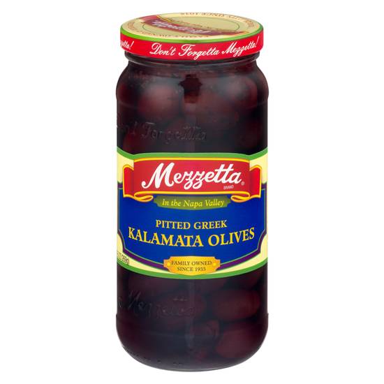 Order Mezzetta Greek Calamata Olives 9.5oz food online from Everyday Needs by Gopuff store, Tracy on bringmethat.com