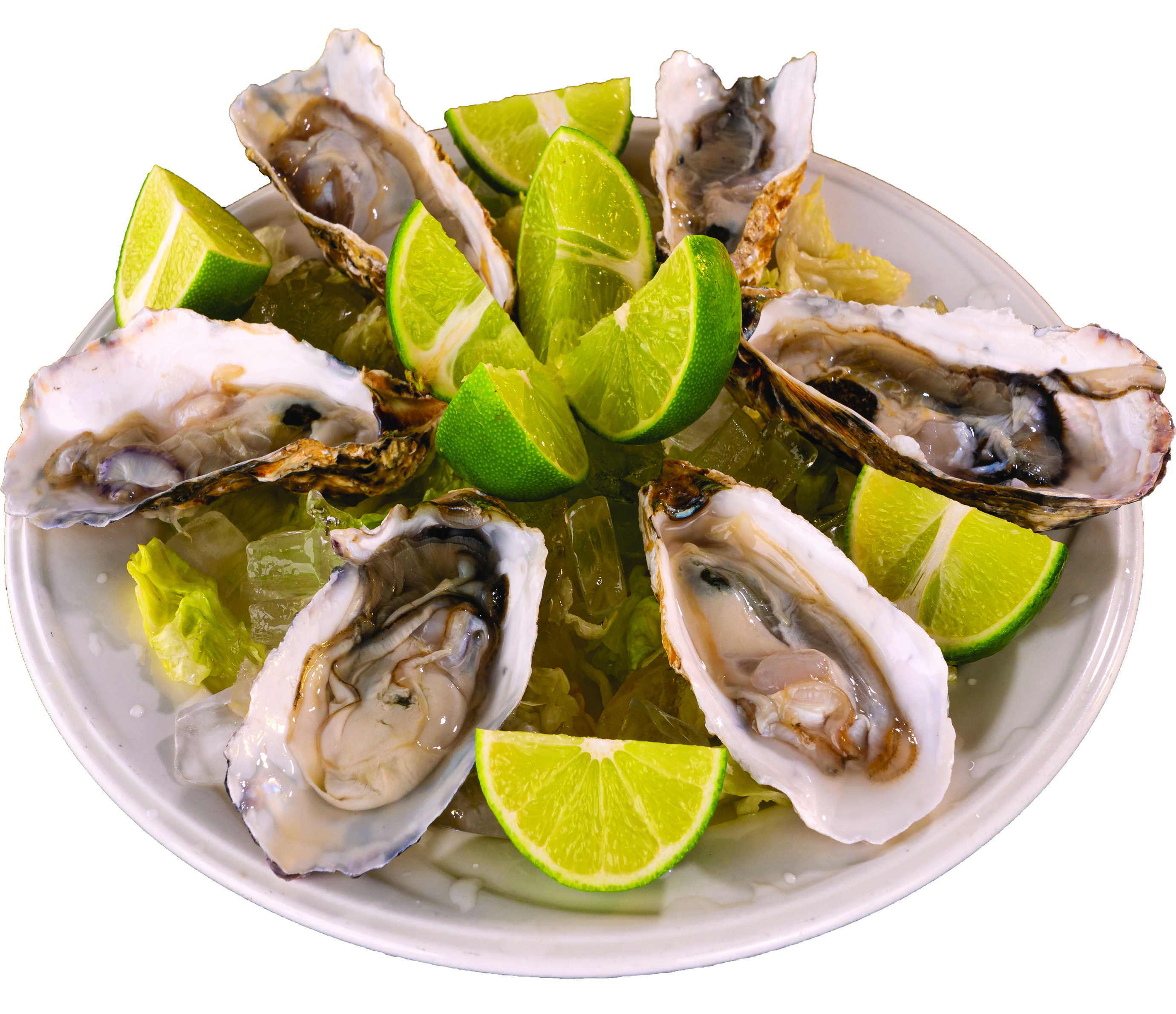 Order 50.  Ostiones en su Concha (1/2 dozen) food online from Malta Mexican Seafood store, Lake Forest on bringmethat.com