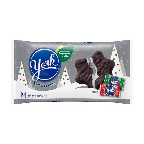Order YORK Dark Chocolate Peppermint Patties Snowflakes Candy, Christmas, 7.8 oz, Bag food online from CVS store, SOUDERTON on bringmethat.com