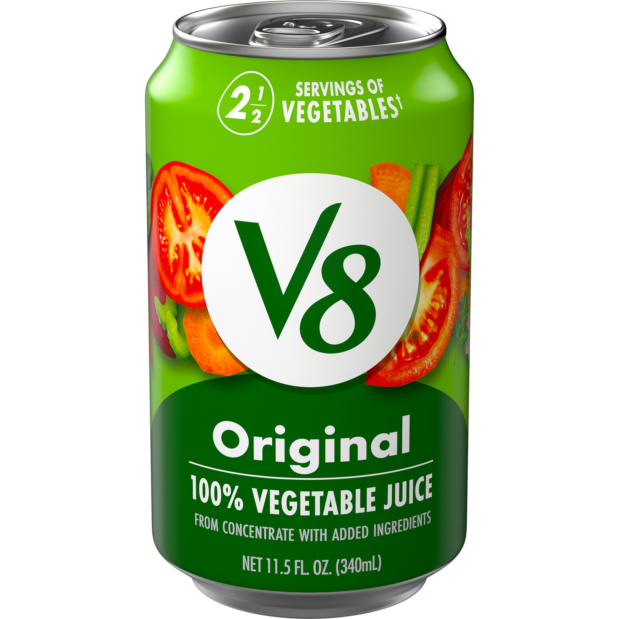 Order V8 Original 100% Vegetable Juice - 11.5oz food online from Cactus Food Mart store, Scottsdale on bringmethat.com