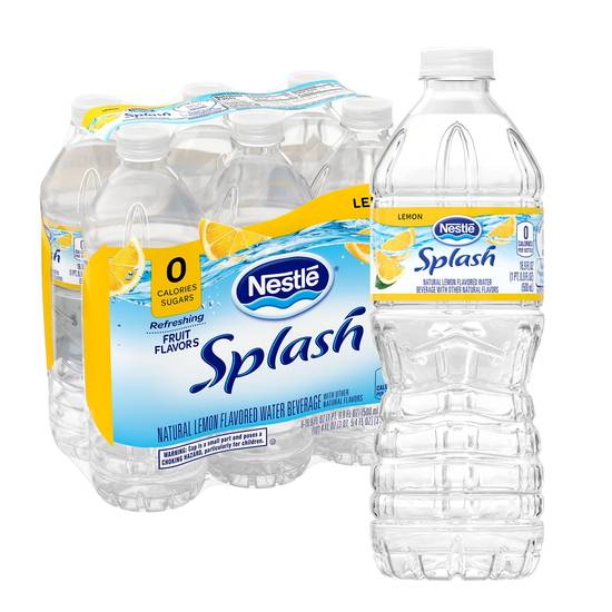 Order Splash Blast Lemon Flavored Water, 16.9 OZ Bottles, 6 PK food online from Cvs store, Rochester Hills on bringmethat.com