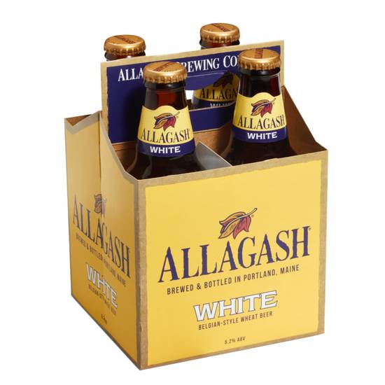 Order Allagash White 4-Pack food online from Liquor Wine & Beer World store, Santa Monica on bringmethat.com