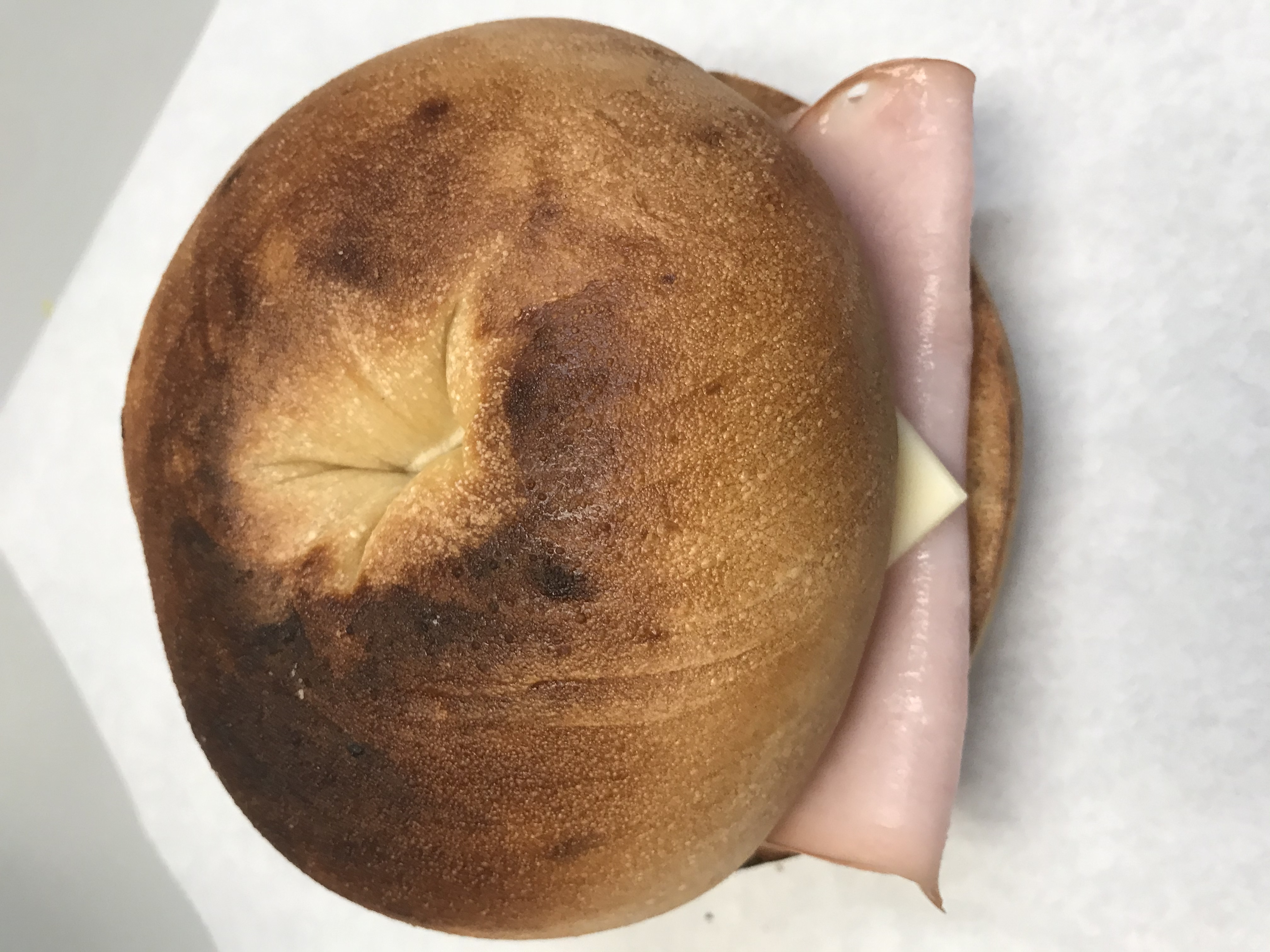 Order 8 Ham and Cheese Bagel  food online from Michael Donuts store, Hungtington Beach on bringmethat.com