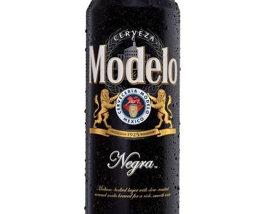Order Modelo Negra, 24oz can (5.4% ABV) food online from Moby Liquor store, Los Angeles on bringmethat.com