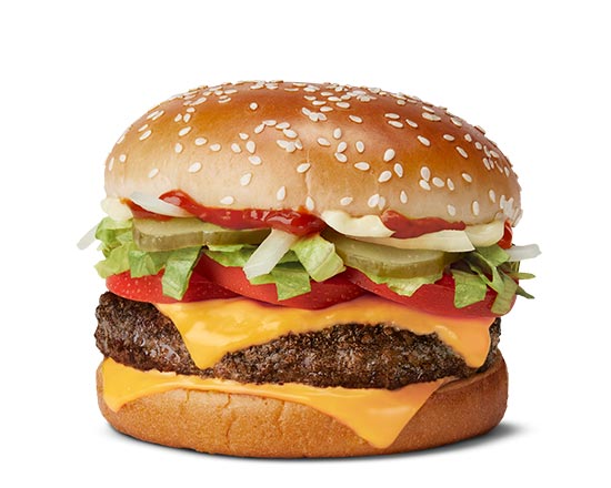 Order Quarter Pounder with Cheese Deluxe food online from Mcdonald's store, Bronx on bringmethat.com
