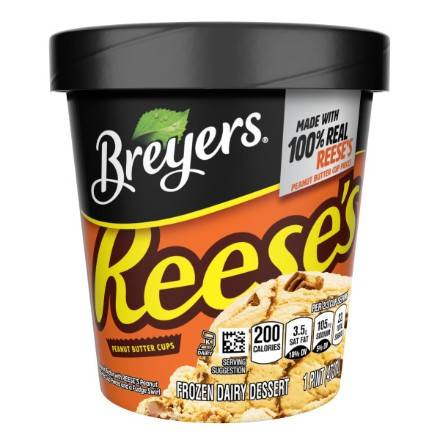 Order Breyers Reese's (1 Pint) food online from 7-Eleven By Reef store, Marietta on bringmethat.com