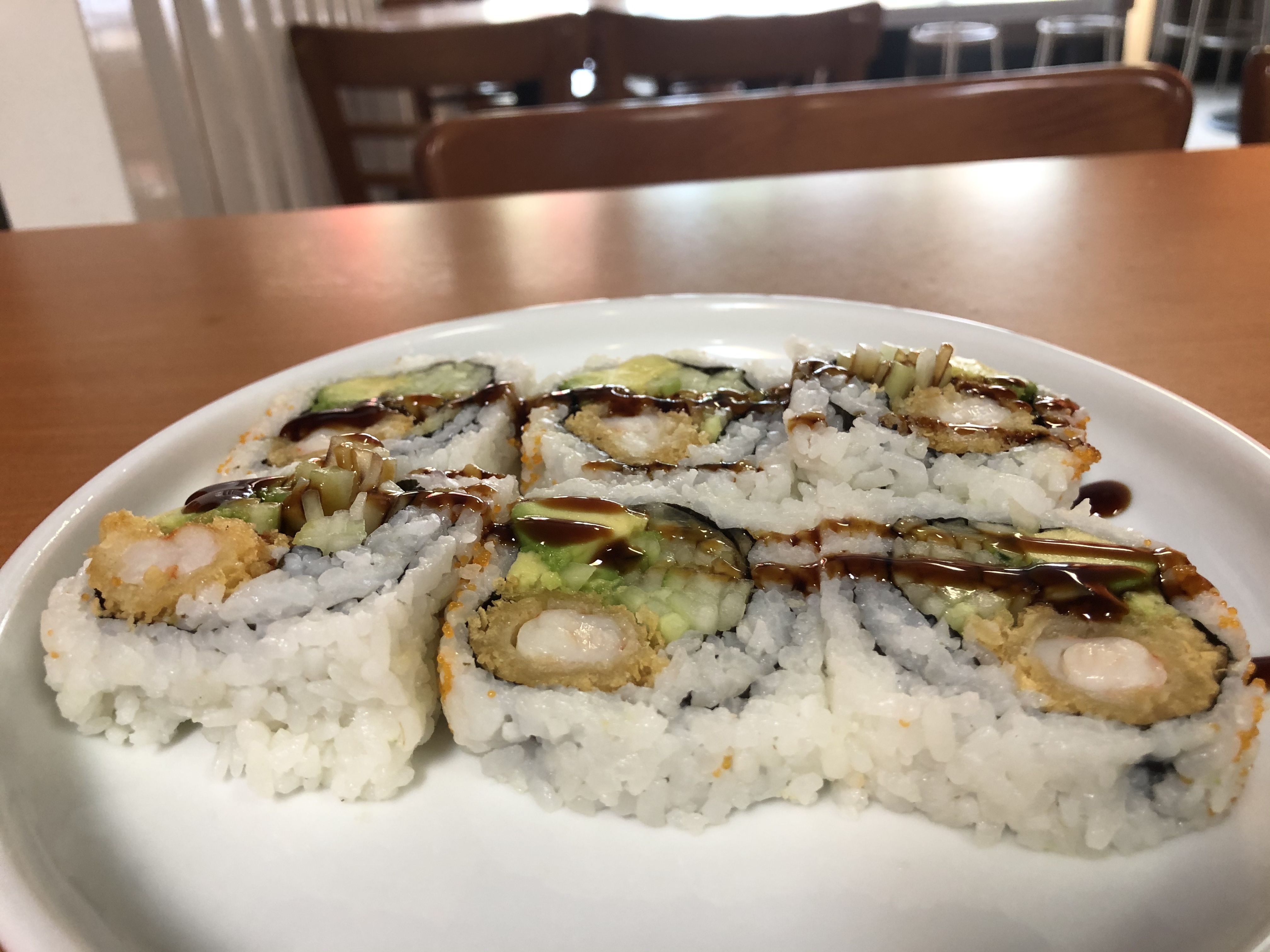 Order 8. Shrimp Tempura Roll food online from Fuji sushi Bloomsburg store, Bloomsburg on bringmethat.com