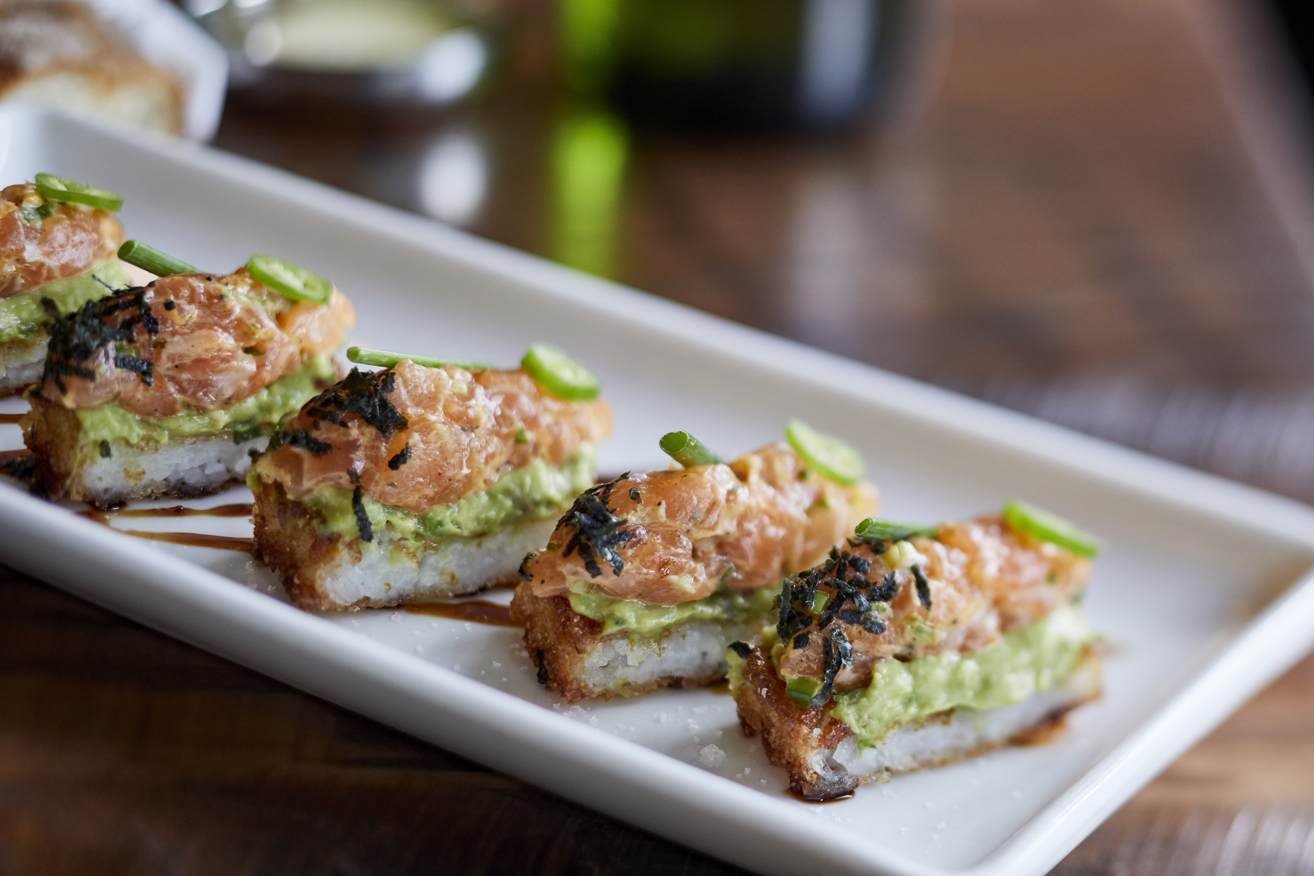Order Spicy Salmon Tartare food online from The Smith store, WASHINGTON on bringmethat.com
