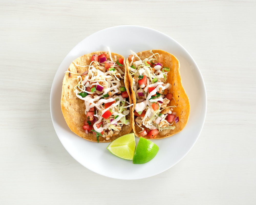 Order Baja Fish Tacos food online from Veggie Grill store, Corte Madera on bringmethat.com