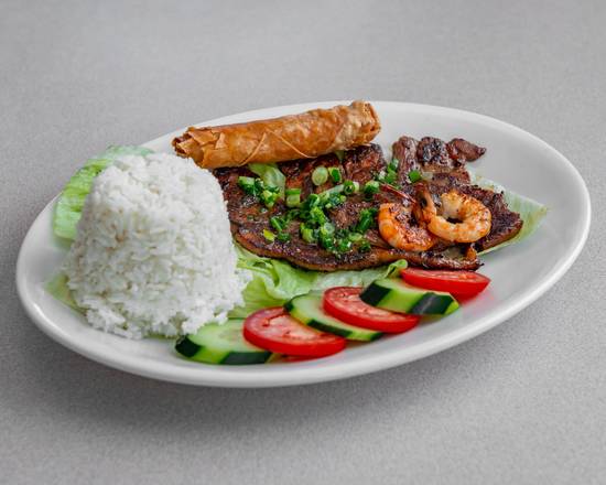 Order R1. House Special Rice Plate food online from Pho No. 1 store, Pleasant Grove on bringmethat.com