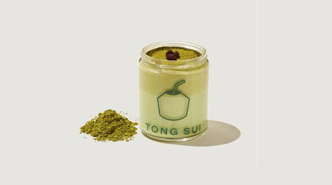 Order T05 Matcha Coconut Pudding with Red Beans 抹茶紅豆椰子凍 food online from Tong Sui Desserts & Drinks-redwood city store, Redwood City on bringmethat.com