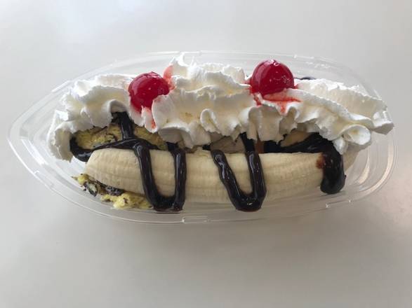 Order banana split (large) food online from Frosty Twist store, Milford on bringmethat.com