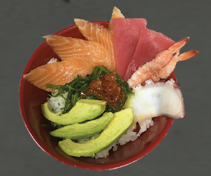 Order Sashimi Donburi food online from Sushi Kyo store, Salem on bringmethat.com