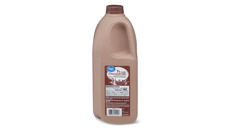 Order Great Value 1% Low Fat Chocolate Milk, Half Gallon food online from Red Roof Market store, Lafollette on bringmethat.com