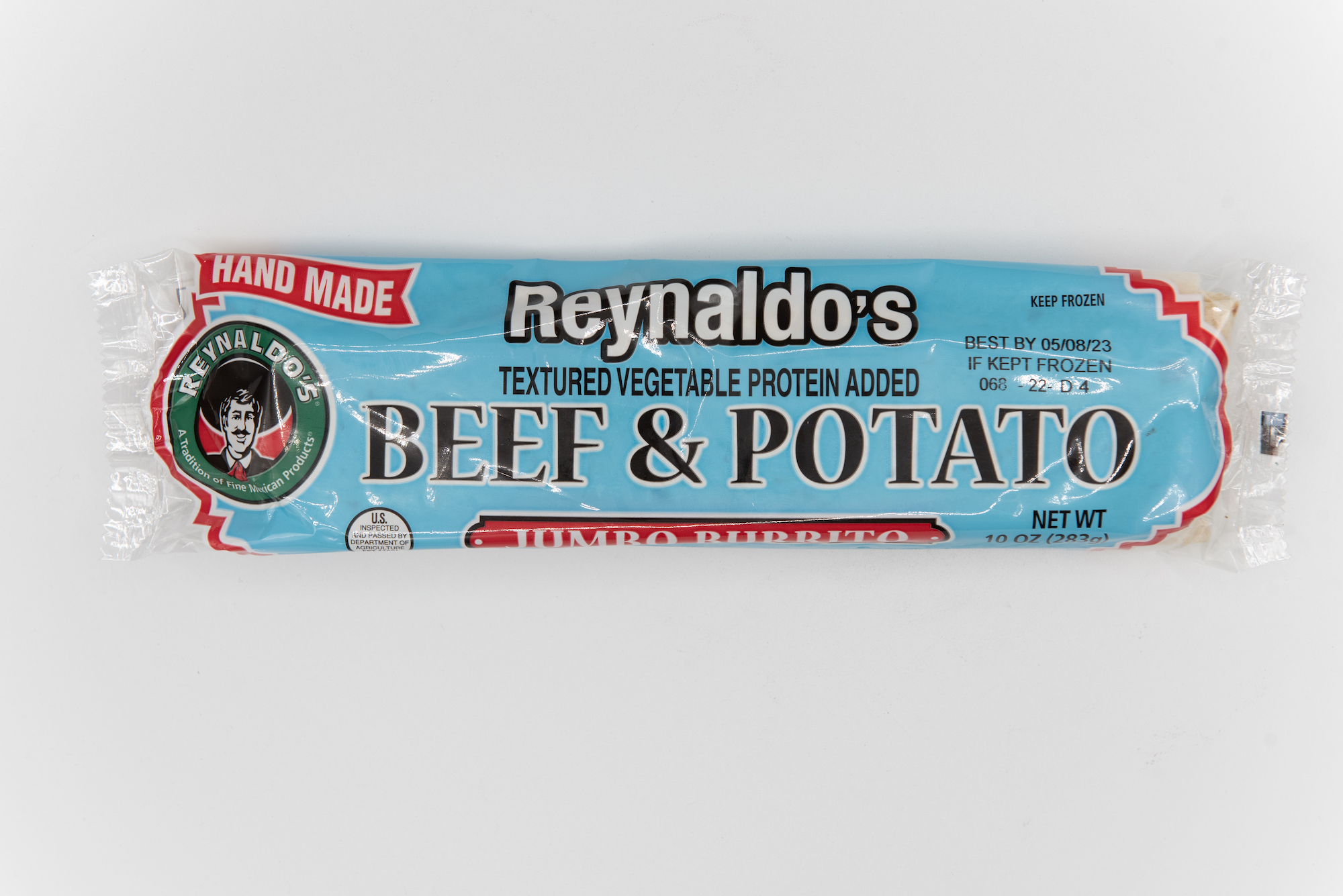 Order Reynaldo's , beef and potato burrito  food online from Sandpiper Liquors store, Summerland on bringmethat.com