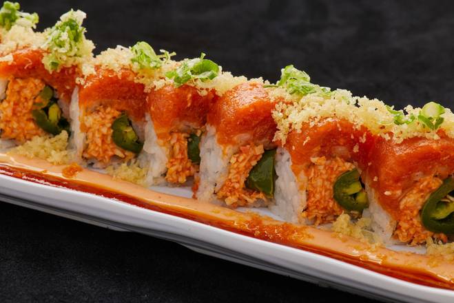 Order Fire Cracker Roll food online from Sake 2 Me Sushi store, Tustin on bringmethat.com