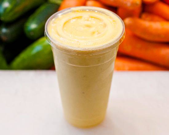 Order Mango and Banana Smoothie food online from Juice Island store, New York on bringmethat.com