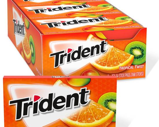Order Trident Gum - Tropical Twist food online from East Cooper Family Pharmacy store, Mt Pleasant on bringmethat.com