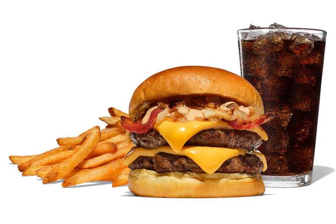 Order The Classic Burger Combo  food online from Hat Creek Burger Co. store, Lakeway on bringmethat.com