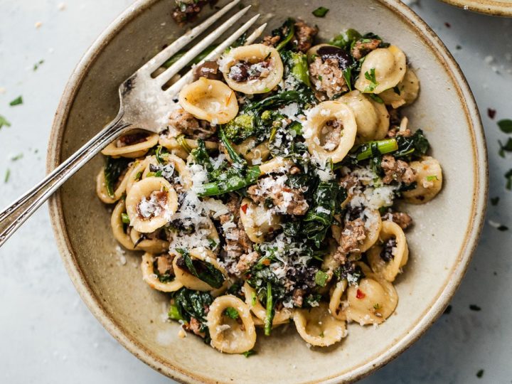 Order ORECCHIETTE BROCCOLI RABE AND SAUSAGE food online from Naples Street Food store, Oceanside on bringmethat.com