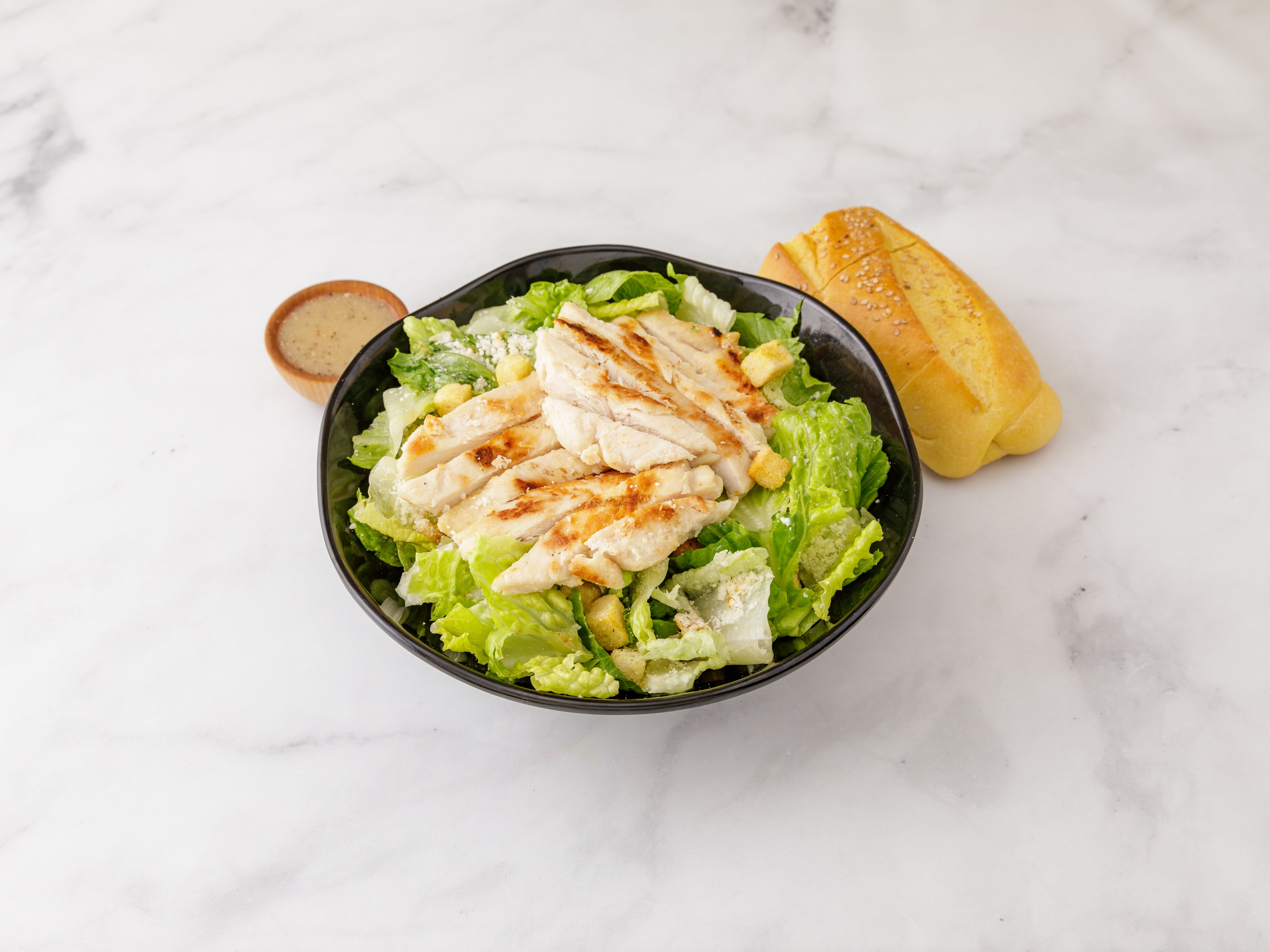 Order Caesar Salad with Grilled Chicken food online from Neil's Pizzeria store, Little Ferry on bringmethat.com