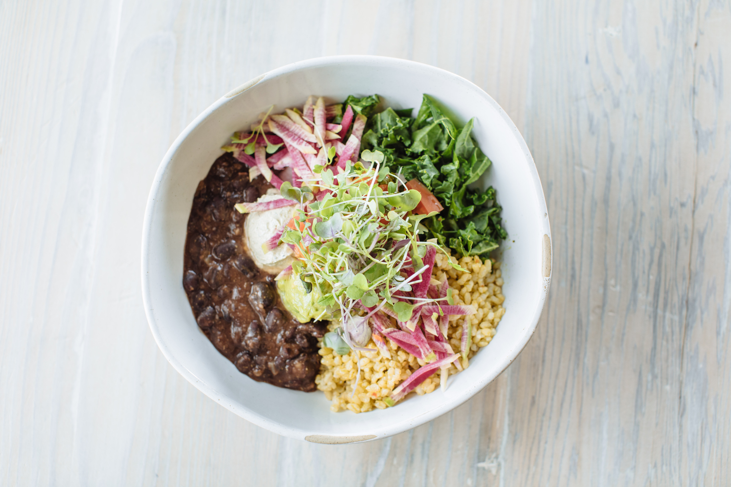 Order Black Bean Bowl food online from Tribal All Day Cafe store, Dallas on bringmethat.com