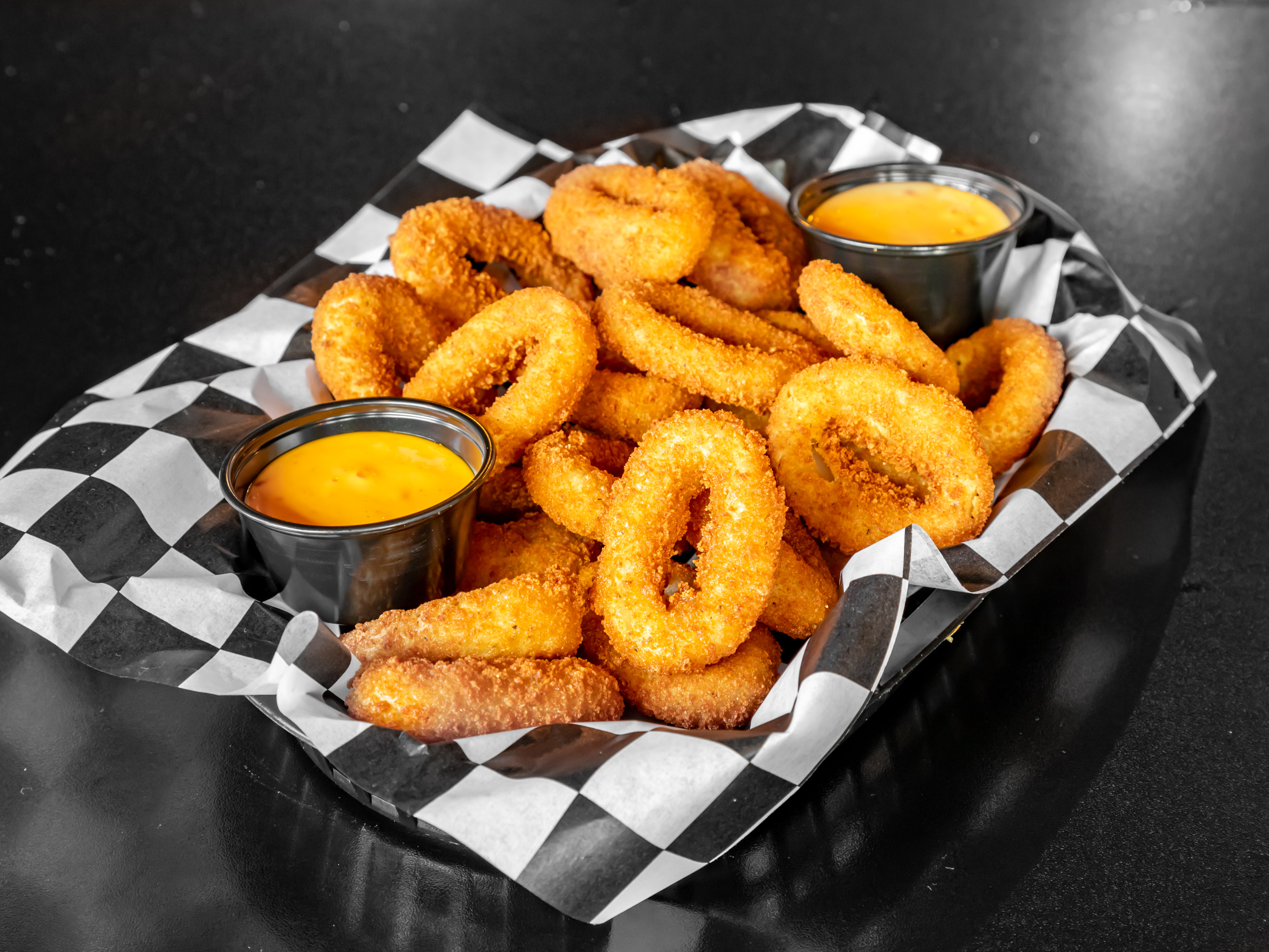 Order Onion Rings food online from The Block Bistro And Grill store, Indianapolis on bringmethat.com