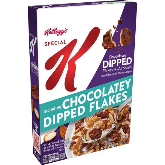 Order Special K Chocolatey Dipped Flakes With Almonds Breakfast Cereal, 13.1 OZ food online from Cvs store, PEARL on bringmethat.com
