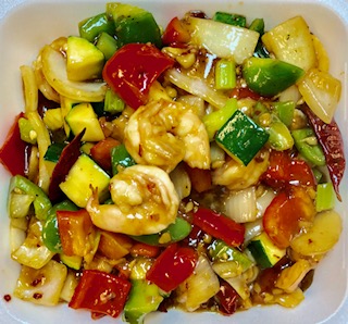 Order Kung Pao Shrimp food online from Lucky Buddha Asian Restaurant store, Goodyear on bringmethat.com