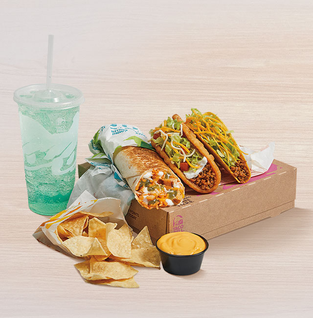 Order Deluxe Cravings Box food online from Taco Bell store, Modesto on bringmethat.com