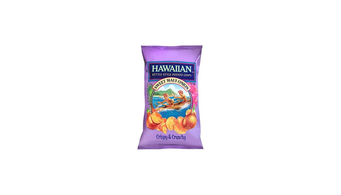 Order Hawaiian Kettle Style Sweet Maui Onion Chips food online from Luv Mart store, Santa Cruz on bringmethat.com
