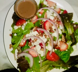Order Jailyn's Strawberry Fields Salad food online from Kcc Carryout Ribs & More store, Cleveland on bringmethat.com